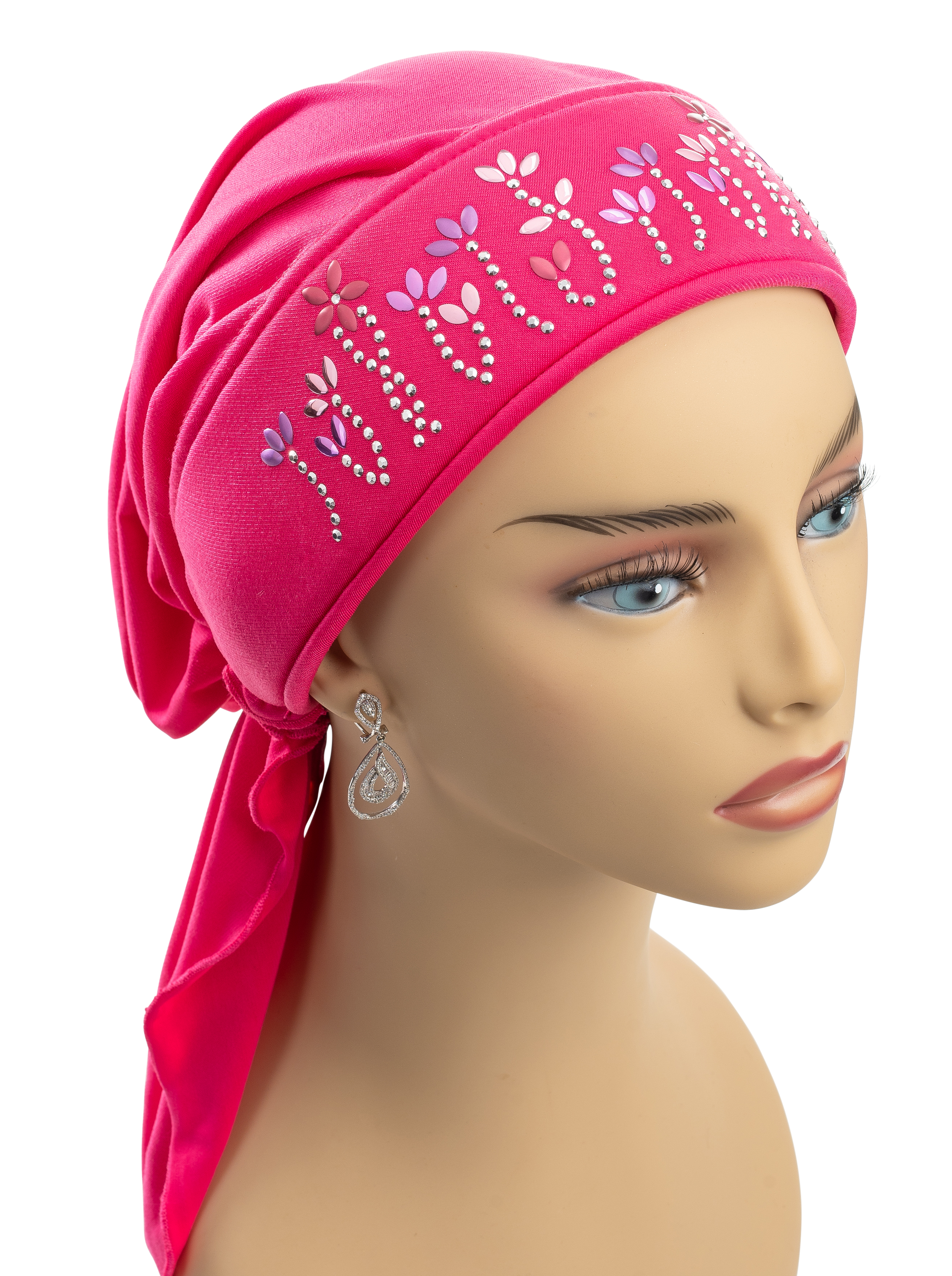 padded rhinestones R-229 pink (2)