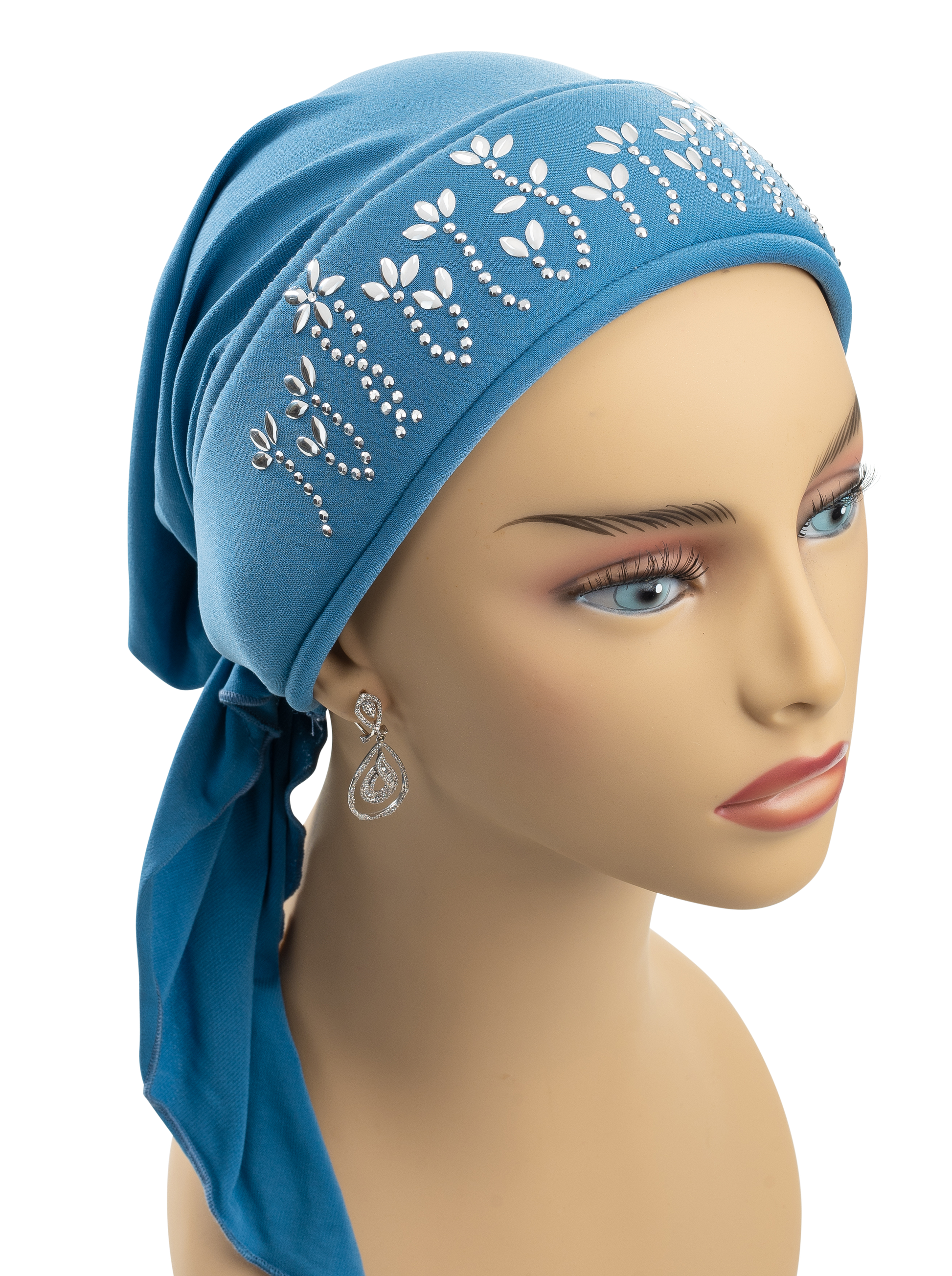 padded rhinestones R-229 silver (2)
